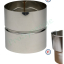 Kit limiteur de tirage Inox raccordement anti bistre sur buse mâle départ d'insert Ø 230 mm vers flexible Ø 230/236 (int./ext.)