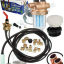 Kit Colifioul bitube pour cuve (ensemble vanne police soutirage à flotteur, filtre AR 500 Ø FF 3/8´´ et accessoires raccords ventilation) + Raccord de remplissage