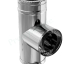 Kit conduit cheminée Extérieur Duoten (Isolé 25 mm) Øint/ext. 80/130, Finition Noir (RAL 9005), Raccord simple hauteur utile 309 cm (axe du piquage - sortie des fumées)