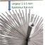 Hérisson Acier - Raccord 12 x 175 - Carré / Rectangulaire 150 à 800 - Brosse de ramonage pour conduits de cheminée maçonné ou potterie