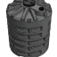 CUV - Cuve à eau cylindrique verticale à enterrer ou aérienne de 1 400 à 8 500 litres avec trou d'homme, trappe de visite Ø150mm et couvercle (réhausse et équipement en option)
