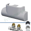 Set (tête UNI SH) Multiblock T Equerre Ø M 1/2´´ - eurocône M 3/4´´ - couleur blanc
