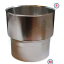 Kit limiteur de tirage Inox raccordement anti bistre sur buse mâle départ d'insert Ø 230 mm vers flexible Ø 230/236 (int./ext.)