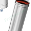 Kit raccordement arrière Pellet concentrique Ø 80/125 mm sur conduit maçonné intérieur (rajouter flexible)
